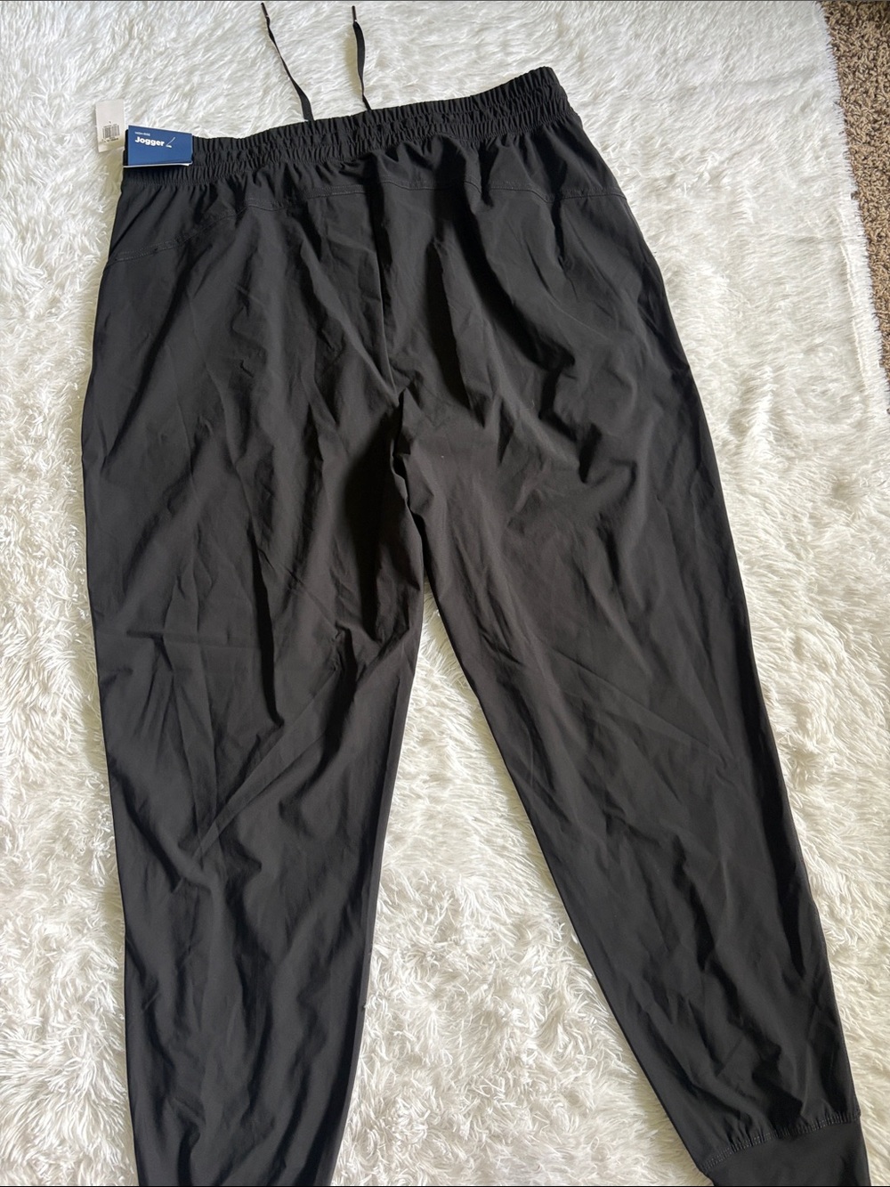 NWT Old Navy Black High-Rise Jogger Pants Go-Dry Size L - Picture 16 of 16